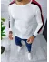 Bluza barbati alba slim fit cu mici defecte B3850 P19-1.2